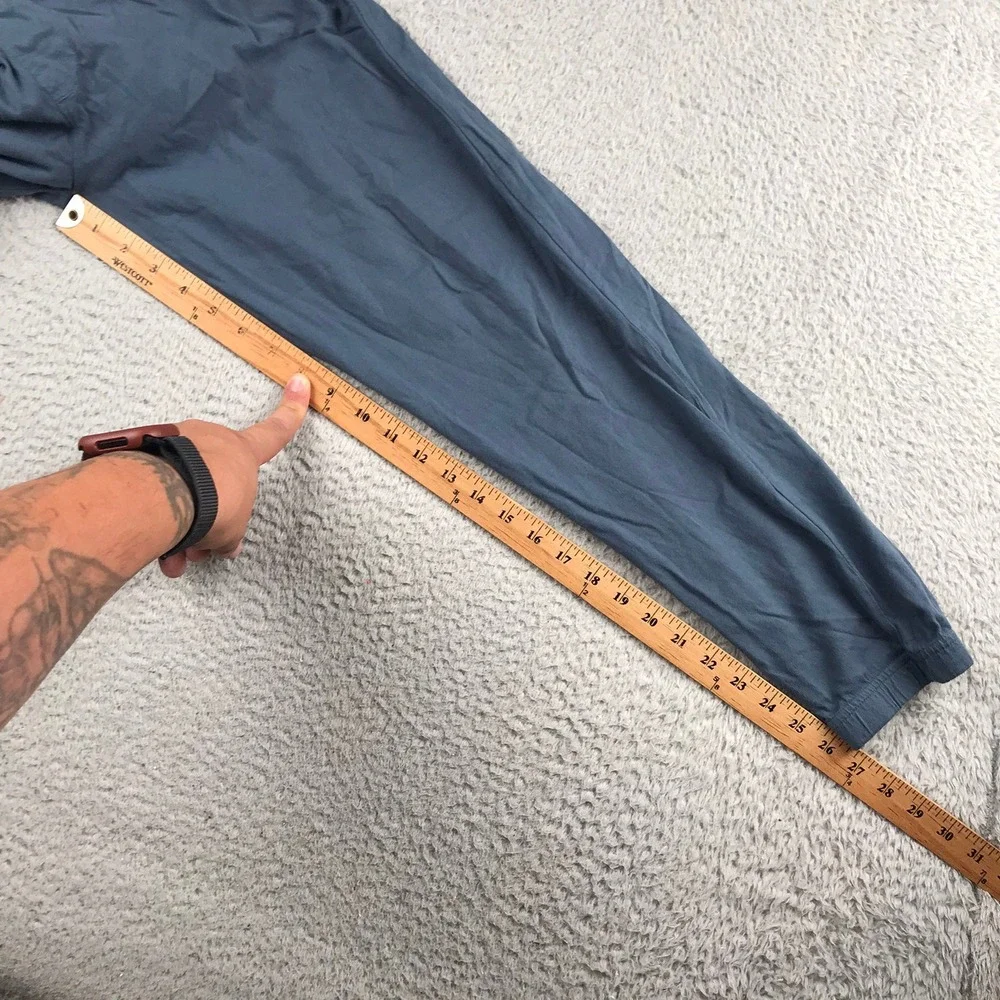 Pact Joggers Men M (30x26) Blue Organic Cotton Elastic Waist Drawstring Pockets